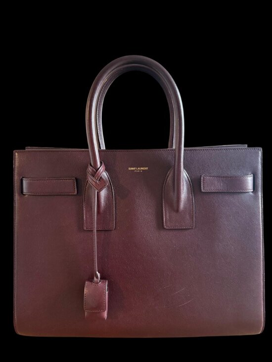 Saint Laurent Handbags - Saint Laurent Sac de Jour Small Burgundy Leather | Full Kit